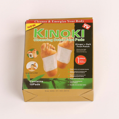 2020 New Herbal Kinoki  Cleansing Slimming DETOX GOLD FOOT PADS Patch