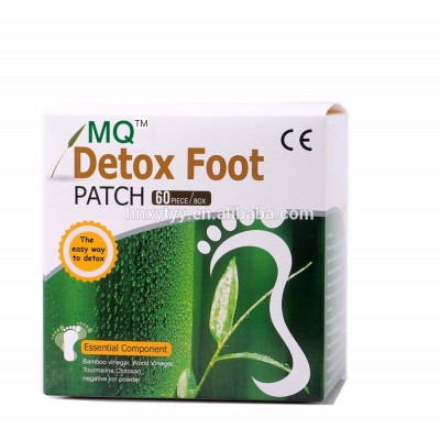 2017 Hot selling health broadcast bamboo wood vinegar detox foot patch